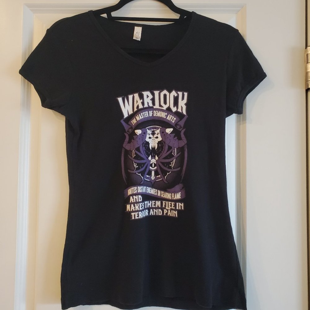 Official Wow Warlock The Master of Demonic Arts t-shirt